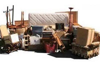 Throwing away bulky rubbish and furniture