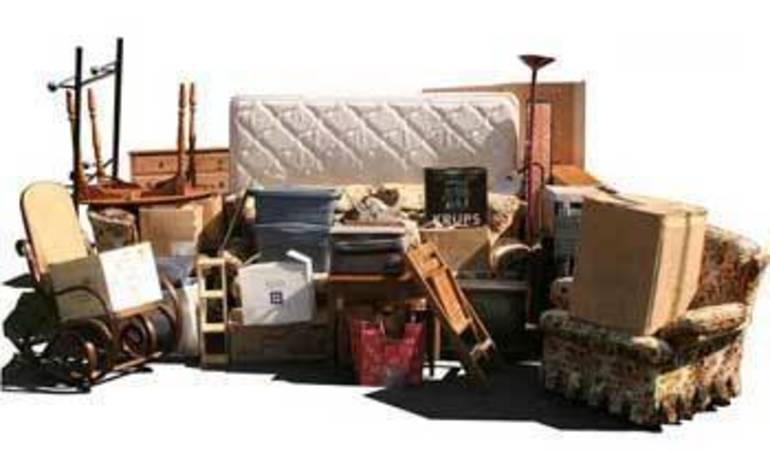 Throwing away bulky rubbish and furniture